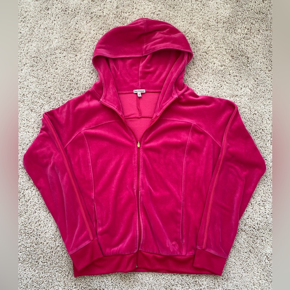 Juicy Couture Hot Pink Velour Hoodie